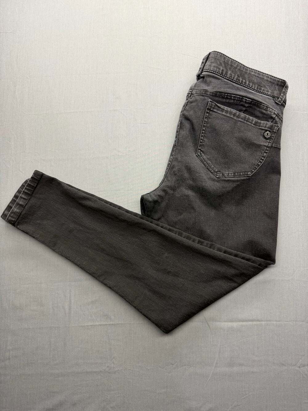 Democracy Ab Solution Skinny Jeans Size 12 Gray Stretch Denim
